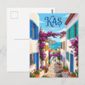Altstadtgasse, Kaş Türkei Postkarte (Vorne/Hinten)