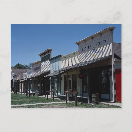 Altstadthäuser in Dodge City, Kansas, Postkarte (Vorderseite)