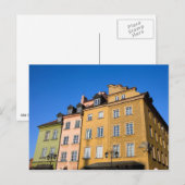 Altstadthäuser in Warschau Postkarte (Vorne/Hinten)