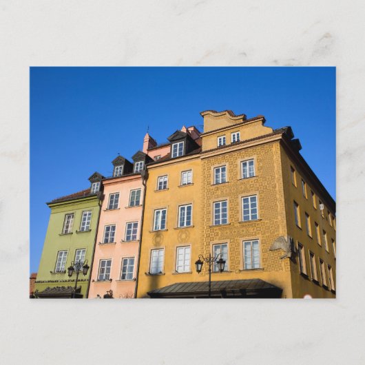 Altstadthäuser in Warschau Postkarte (Vorderseite)