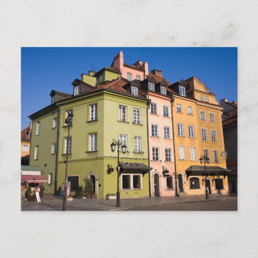 Altstadthäuser in Warschau Postkarte (Vorderseite)