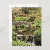 Altsteinbrücke über einen Fluss im Dartmoor Park Postkarte (Vorne/Hinten)