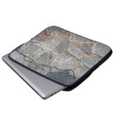 Altsteinmauerwerk, abstrakt, Architektur, h Laptopschutzhülle (Vorne Knopf)