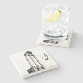 Altsteinsäulen Steinuntersetzer (Seitenansicht)