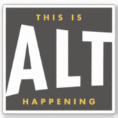 AltThusiast Decal Aufkleber (Vorderseite)