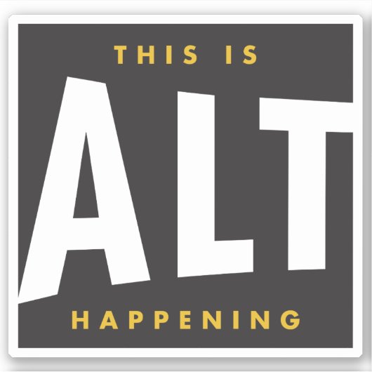 AltThusiast Decal Aufkleber (Vorderseite)