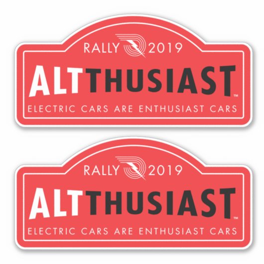 AltThusiast Kundgebung 2019 Labels (2 pro Blatt) (Vorderseite)