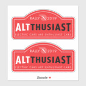 AltThusiast Kundgebung 2019 Labels (2 pro Blatt) (Blatt)