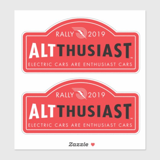 AltThusiast Kundgebung 2019 Labels (2 pro Blatt) (Blatt)