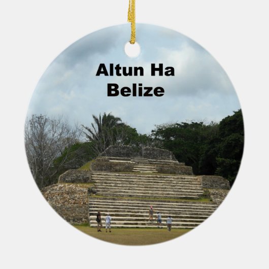 Altun Ha, Belize Keramik Ornament (Hinten)