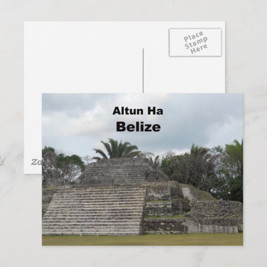 Altun Ha, Belize Postkarte (Vorne/Hinten)
