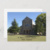 Altus Arkansas Katholische Kirche Postkarte (Vorne/Hinten)