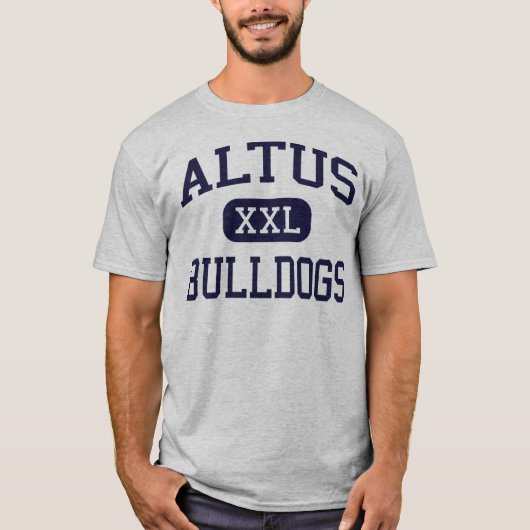 Altus - Bulldoggen - Highschool - Altus Oklahoma T-Shirt (Vorderseite)
