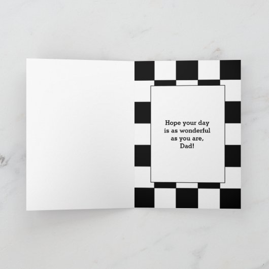 Altwagen des Vaters Karte (Innenseite)