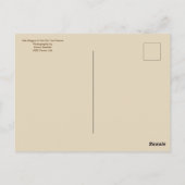 Altwagen im Herbst auf der Prärie - Postkarte (Rückseite)