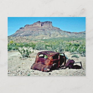 Altwagen vor dem Butte Postkarte