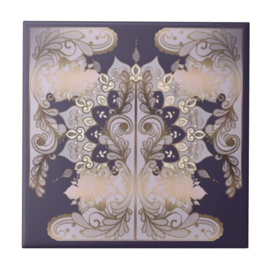 Altweltdesign-Keramik Fliese (Vorderseite)