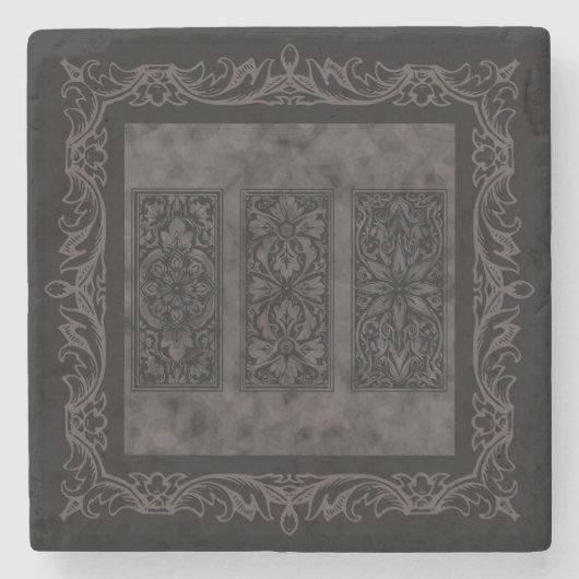 Altweltdesign Steinuntersetzer (Vorderseite)