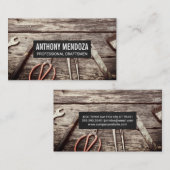 Altwerkzeuge Handwerker Holzwerkstatt Visitenkarte (Vorne/Hinten)