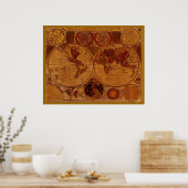 ALTWORLD MAP Art Poster (Küche)