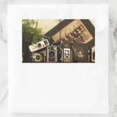 Altzeitfotografie Rechteckiger Aufkleber (Tasche)
