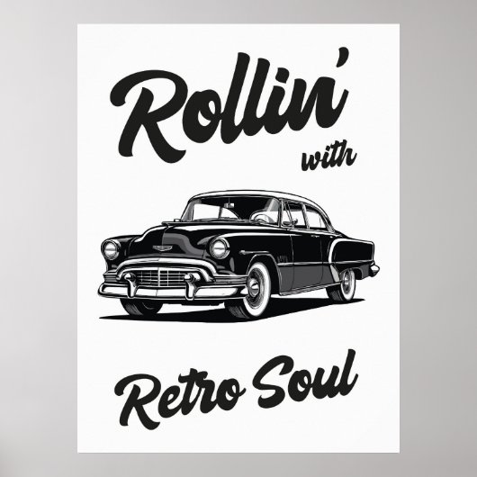 Altzeitgeber mit Typografie Poster (Vorne)