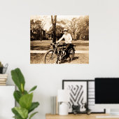 Altzeitmotorrad Poster (Heimbüro)
