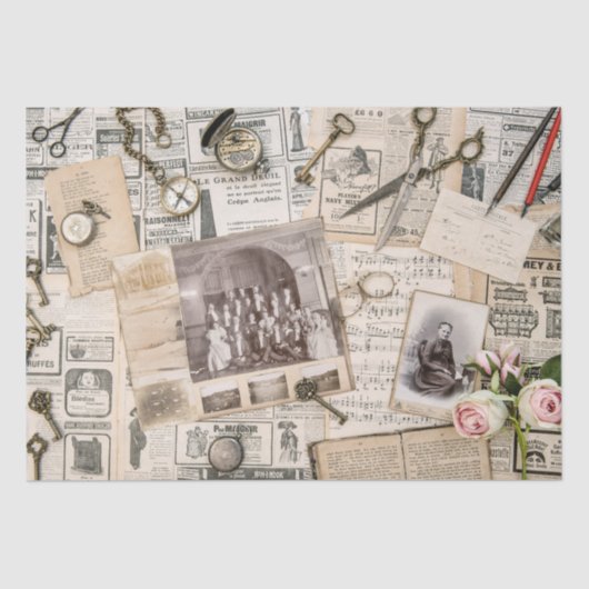 Altzeitung (Sammlung) Gewebepapier Seidenpapier (Vorderseite)