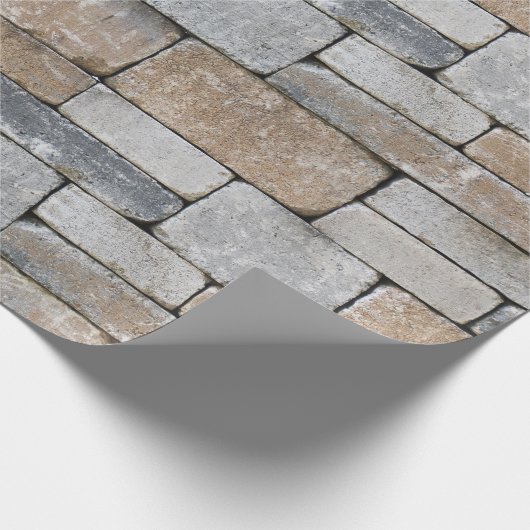 Altziegelwandpapier Geschenkpapier (Ecke)