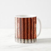altzine und rostige Wellpappe. Kaffeetasse (VorderseiteRechts)