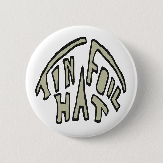 Alufolie-Hut Button (Vorderseite)