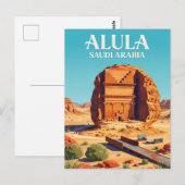 AlUla Saudi-Arabien Postkarte (Vorne/Hinten)