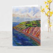 Alum Bay Isle of Wight Karte (Gelbe Blume)