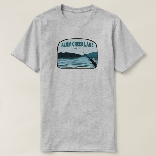 Alum Creek Lake Ohio Angelo T-Shirt (Design vorne)
