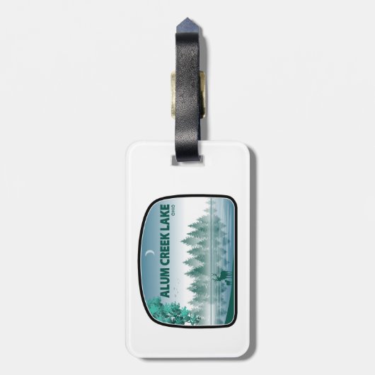 Alum Creek Lake Ohio Deer Gepäckanhänger (Rückseite vertikal)