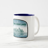 Alum Creek Lake Ohio Deer Zweifarbige Tasse (VorderseiteRechts)