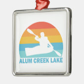 Alum Creek Lake Ohio Kayak Ornament Aus Metall (Links)