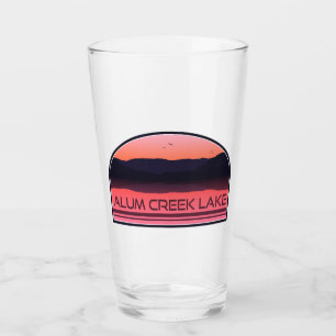 Alum Creek Lake Ohio Rote Morgendämmerung Glas