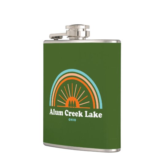 Alum Creek Lake Rainbow Flachmann (Links)