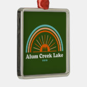Alum Creek Lake Rainbow Ornament Aus Metall (Rechts)