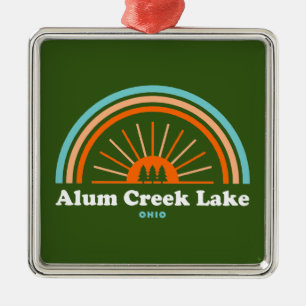 Alum Creek Lake Rainbow Ornament Aus Metall