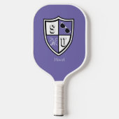 Alum grad alma mater periwinkle pickleball schläger (Rückseite)