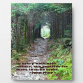 Alumhöhlenweg: Jeder Spaziergang mit der Natur...  Fotoplatte (Vorderseite)