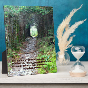 Alumhöhlenweg: Jeder Spaziergang mit der Natur... Fotoplatte