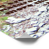 Alumhöhlenweg: Jeder Spaziergang mit der Natur...  Poster (Ecke)