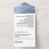 aluminium 10th wedding anniversary invitation all in one einladung (Innen Boden)