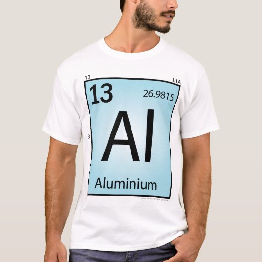 Aluminium (Al)element-T - Shirt - nur Front (Vorderseite)