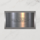 Aluminium-Aluminium-Bürste | AUTO Visitenkarte (Rückseite)