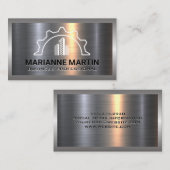 Aluminium-Aluminium-Bürste | Baugetriebe Visitenkarte (Vorne/Hinten)