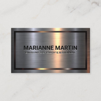 Aluminium-Aluminium-Bürste | Metallgrenze Visitenkarte